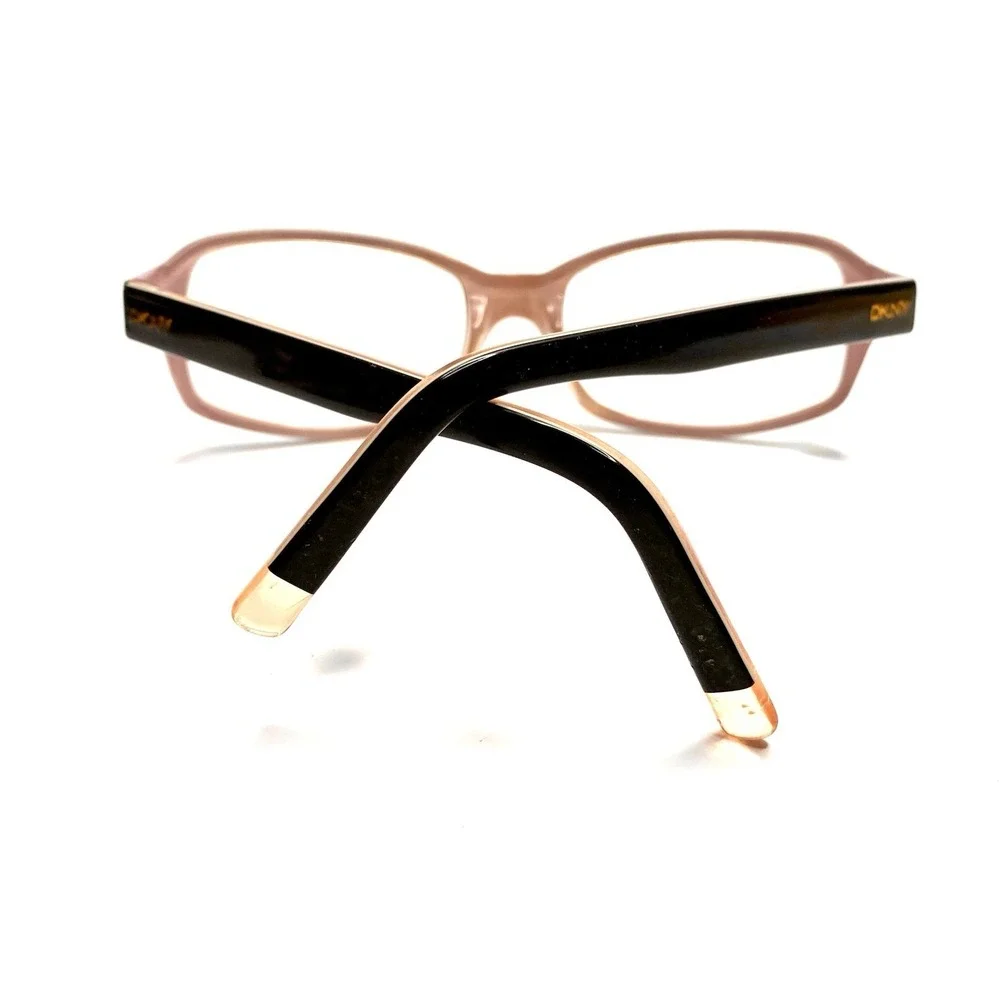 DKNY Black Pink Clear Rectangular Wrap Glasses DY4007 3094/11 53 18 130